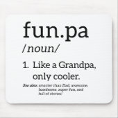 Funpa wie ein Opa nur Cooler Mousepad (Vorne)