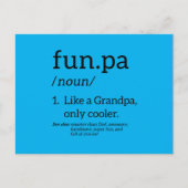 Funpa wie ein Opa nur Cooler Postkarte (Vorderseite)