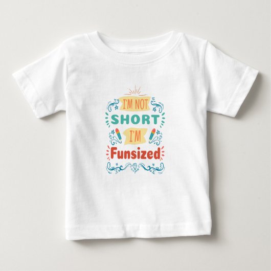 Funsize Adventure Design Yellow Blue Red Baby T-shirt (Vorderseite)