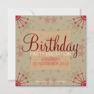 FunStars Party Einladung zum Geburtstag