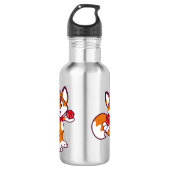 Funtastic-Fox-Gurke Edelstahlflasche (Vorderseite)