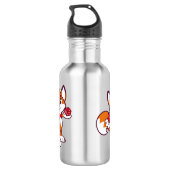 Funtastic-Fox-Gurke Edelstahlflasche (Rückseite)