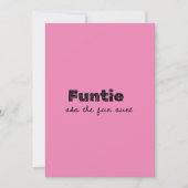 Funtie aka Fun Tante Einladung (Vorderseite)