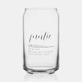 Funtie Definition Beer kann Glas (Vorderseite)