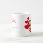 Funtie Definition Heart Foto Auntie Kaffeetasse (Mittel)