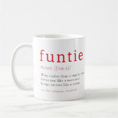 Funtie Definition Heart Foto Auntie Kaffeetasse (Links)