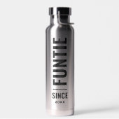 Funtie | Fun Cool Tante Custom Jahr 4 FotoCollage Trinkflasche (Links)