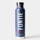 Funtie | Fun Cool Tante Individuelle Name 4 FotoCo Trinkflasche (Links)