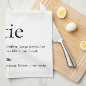 Funtie, Tante, Tante Definition modern Geschirrtuch (Viertel Falte)