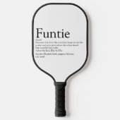 Funtie Tante Tuntie Definition Moderner Spaß Pickleball Schläger (Vorderseite)