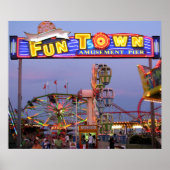 Funtown Pier im Lights Poster (Vorne)
