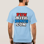FunWithBonus.com - Logo - vordere Tasche - T-Shirt (Rückseite)