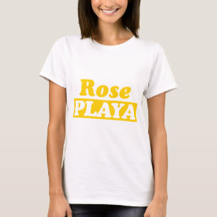 Funy Rose Playa golden T-Shirt