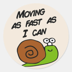 Funy Stoßfänger Langsamfahrer Auto Student Runder Aufkleber