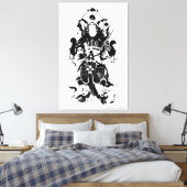 Fuo Tuo Stretched Canvas Print Leinwanddruck (Insitu (Schlafzimmer))