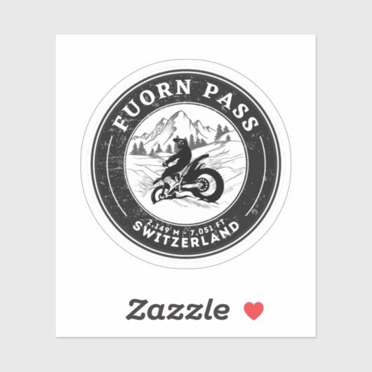 Fuorn Pass - Ofenpass - Schweiz - Alpen Aufkleber (Blatt)
