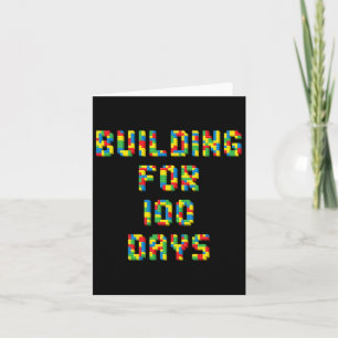 Für 100 Tage glücklich 100. Tag der Schule Kinder Karte