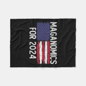 Für 2024 Trump-Präsident Legend Fleecedecke (Vorderseite (Horizontal))