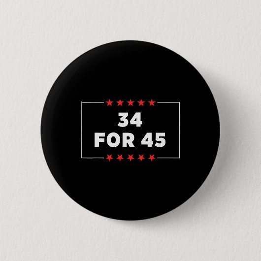 Für 45 Trump verurteilt Button (Vorderseite)