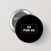 Für 45 Trump verurteilt Button (Vorne & Hinten)