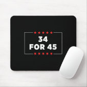 Für 45 Trump verurteilt Mousepad (Mit Mouse)