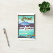 Für Abenteuer! Flugzeug-Reiseplakat Post-it Klebezettel (Büro)