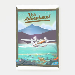 Für Abenteuer! Flugzeug-Reiseplakat Post-it Klebezettel