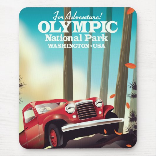 Für Abenteuer! Olympischer Nationalpark Washington Mousepad (Vorne)