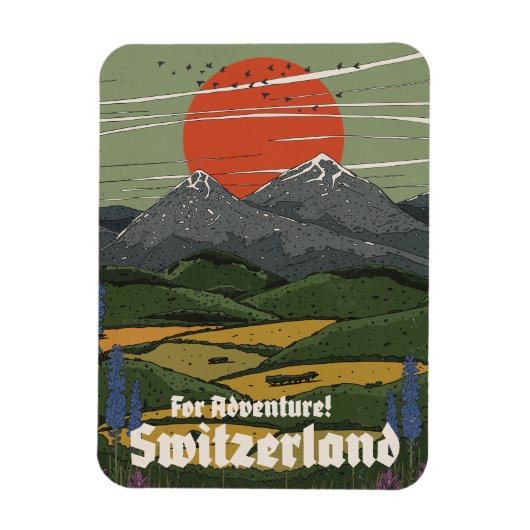 Für Abenteuer Schweiz Magnet (Vertikal)