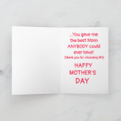 Für Adoptiert Mamas Karte (Innenseite)