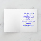 Für Adoptiert Vater Karte (Innenseite)