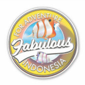Für Adventure Fabulous Indonesia Logo Aufkleber (Vorderseite)