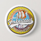 Für Adventure Fabulous Indonesia Logo Button (Vorderseite)