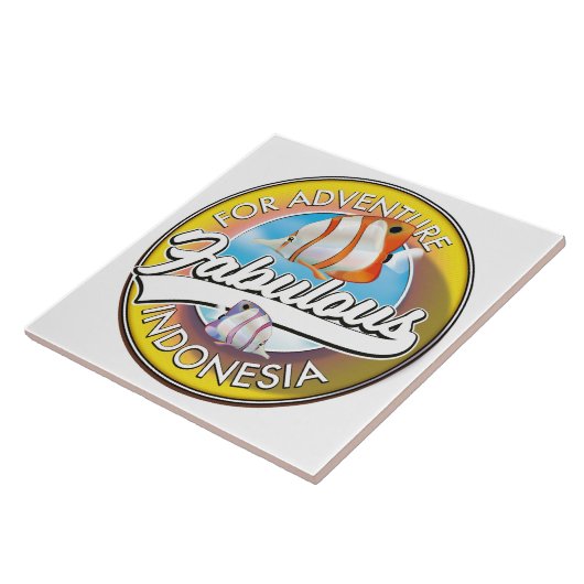 Für Adventure Fabulous Indonesia Logo Fliese (Seite)