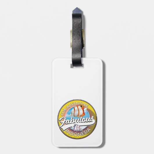 Für Adventure Fabulous Indonesia Logo Gepäckanhänger (Rückseite vertikal)