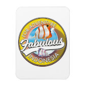 Für Adventure Fabulous Indonesia Logo Magnet (Vertikal)