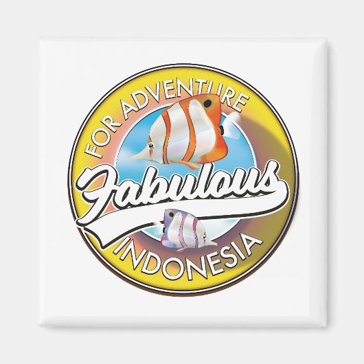 Für Adventure Fabulous Indonesia Logo Magnet (Vorne)