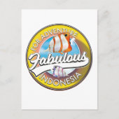 Für Adventure Fabulous Indonesia Logo Postkarte (Vorderseite)