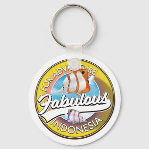 Für Adventure Fabulous Indonesia Logo Schlüsselanhänger