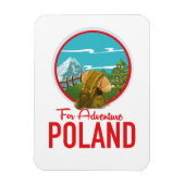 Für Adventure Poland Reiselogo Magnet (Vertikal)