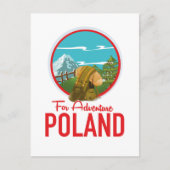 Für Adventure Poland Reiselogo Postkarte (Vorderseite)