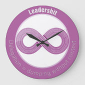 Für Agile Coaches, Scrum Master, Product Owner Große Wanduhr (Vorderseite)