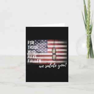 Für alle, die gestorben sind - Patriotischer Geden Karte