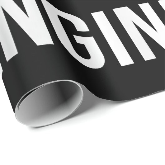 Für alle Frauen ist ein lustiger Ingenieur gleich Geschenkpapier (Rolleneckpunkt)