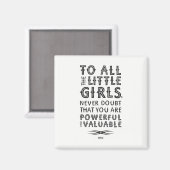 Für alle kleinen Mädchen (Magnet) Magnet (Vorderseite/Rückseite)