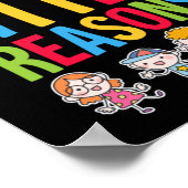 Für alle LIttle Gründe Schule Funny Teacher Poster (Ecke)