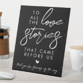 Für alle Minimalistischen Lieben Schwarz-weiß Sockelschild (In Situ)