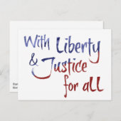 FÜR ALLE Proteste Postkarte (Vorne/Hinten)