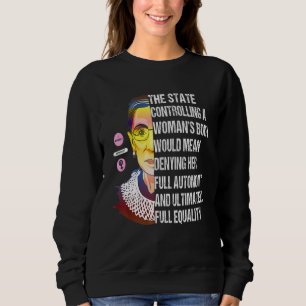 Für alle weiblichen Feminismus Pro Choreograf Sweatshirt