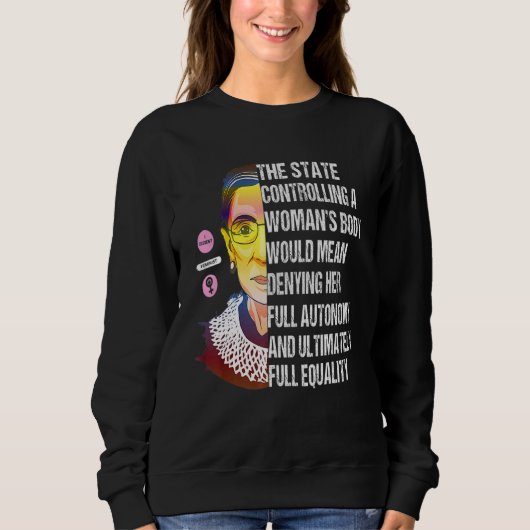 Für alle weiblichen Feminismus Pro Choreograf Sweatshirt (Vorderseite)